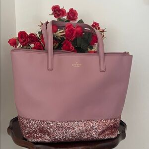 Kate spade glitter tote bag.
